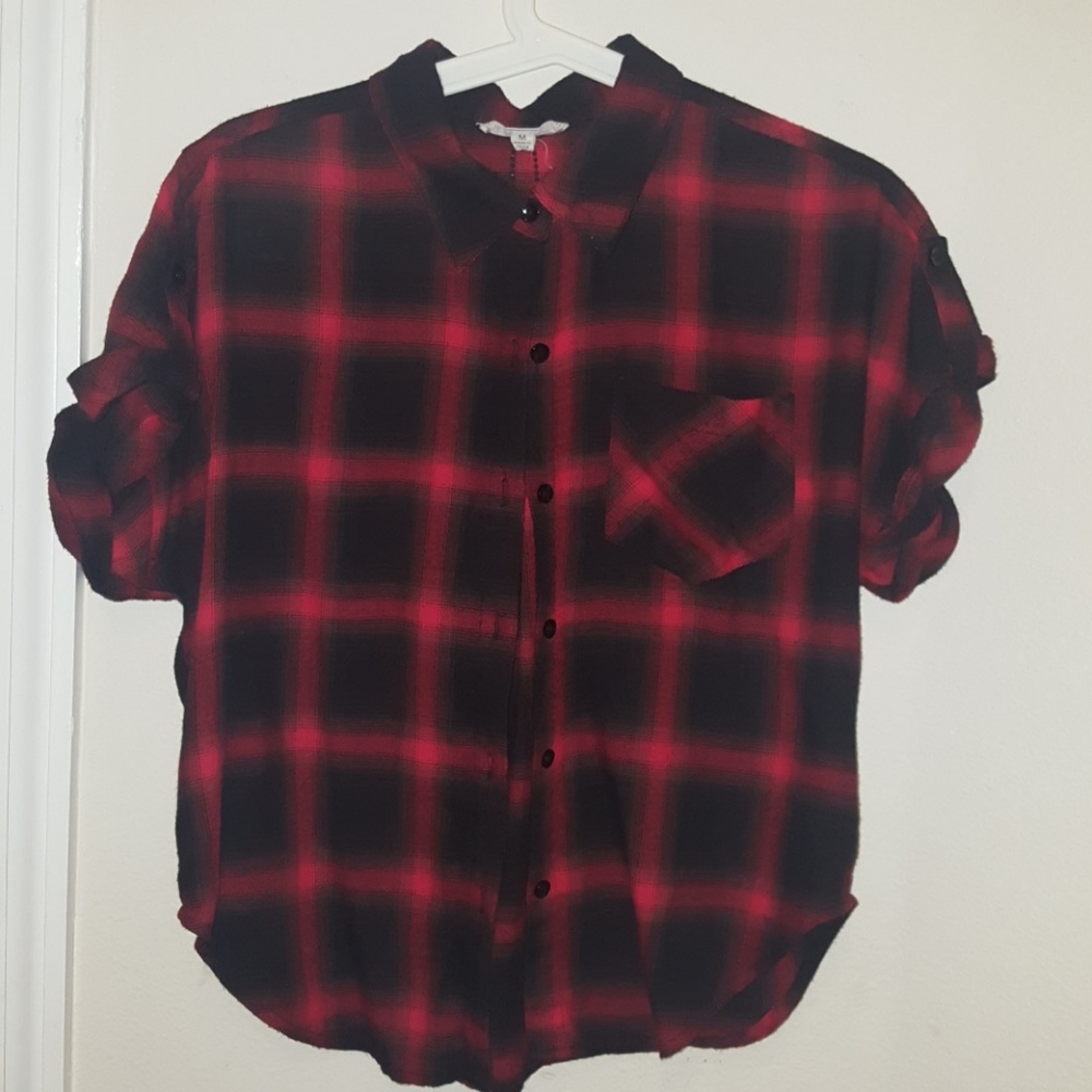 Plaid crop top